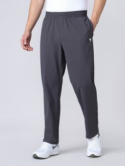 Technosport - Men Grey Polyester Solid Trackpant