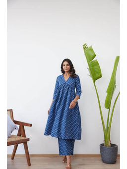 MAAND - Women Blue Printed Co-Ord Set