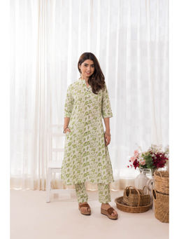 MAAND - Women Green Floral Co-Ord Set