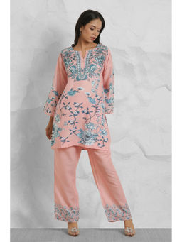 HOUSE OF KARI - Women Peach Floral Co-Ord Set