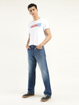 Levi's - Men 555'96 Relaxed Straight Fit Blue Jeans