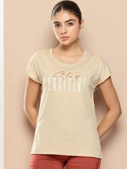 Alcis - Beige Back Meshpane T-Shirt