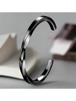 Gahan - Men Black-Plated Kada Bracelet