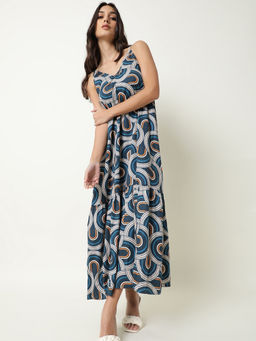 RAREISM - Blue Printed Dress