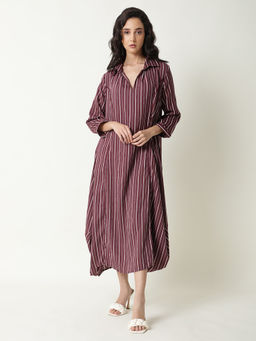 RAREISM - Wakanda Maroon Dress