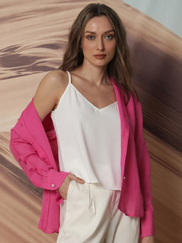 RAREISM - Slipo Off White Spaghetti Tank Top