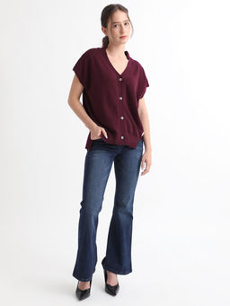 RAREISM - Pave Extended Sleeve Button Fly Sweater