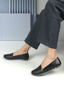 Iconics - Black Women Textured Ballerinas