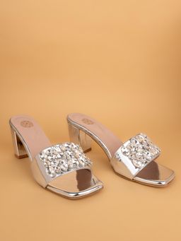 Alberto Torresi - Women Silver Block Heels