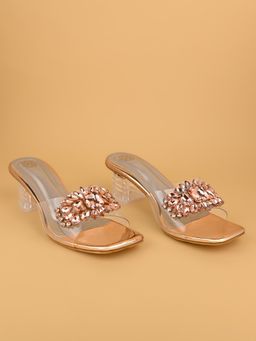 Alberto Torresi - Women Rose Gold Block Heels