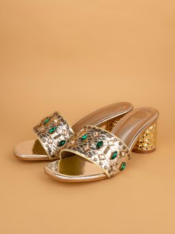 Alberto Torresi - Women Gold Block Heels