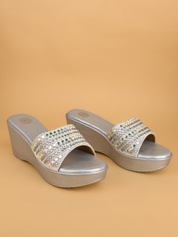 Alberto Torresi - Women Silver Wedges Heels