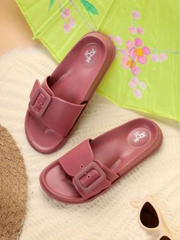 Zoom Shoes - Women Peach Sliders