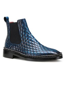 Mille Dollari - Men Blue Edward Chelsea Boots
