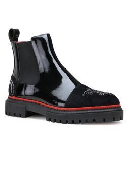 Mille Dollari - Men Omega Black Chelsea Boots