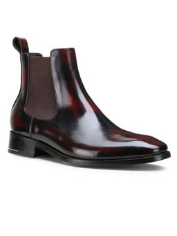 Mille Dollari - Men Red Carbine Chelsea Boots
