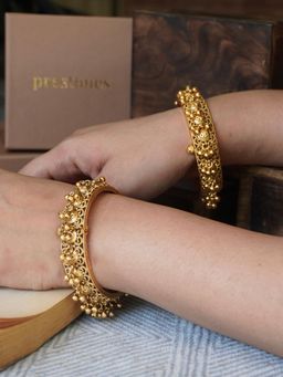 Prestones - Shaili Traditional Temple Gold Bangles