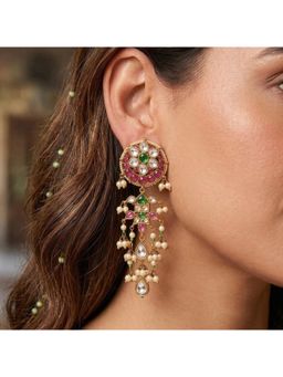 Prestones - Rhea Royal Tier Chandeliers Multicolor Earrings