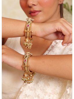 Prestones - Vaigai Ghungroo Heritage Maroon Bangles