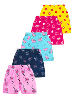 Kuchipoo - Boys Regular Fit Cotton Printed Shorts (Pack of 5)