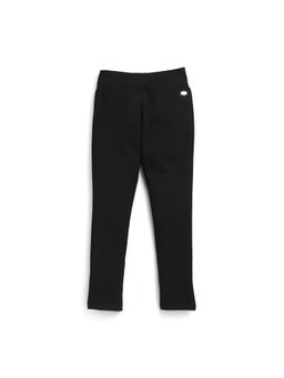 TINY GIRL - Black Full Length Solid Jeggings