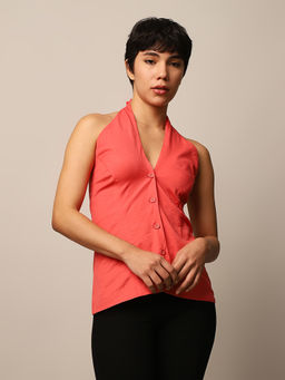ONLY - Pink Halter Neck Top