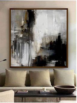 The Art House - Abstract Painting Multicolor (30X30 Inches)