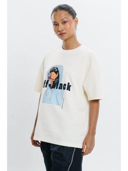 FREAKINS - Off-Black Print T-Shirt