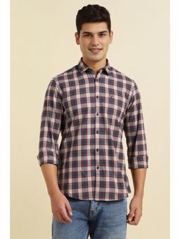 Allen Solly - Men Multi-Color Checks Slim Fit Casual Shirt