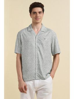 Allen Solly - Men Grey Printed Relaxed Fit Casual Shirt