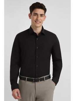 Allen Solly - Men Black Solid Regular Fit Formal Shirt