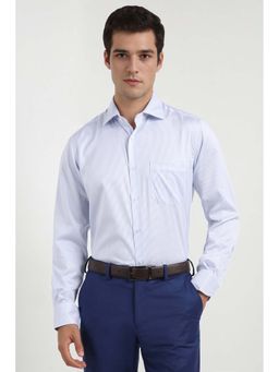 Allen Solly - Men Blue Stripes Regular Fit Formal Shirt