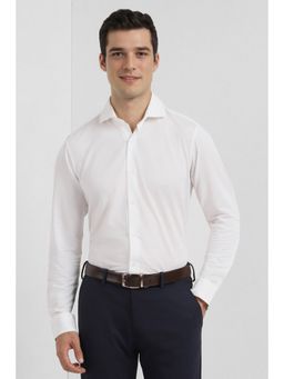 Allen Solly - Men White Solid Slim Fit Formal Shirt