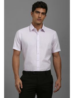 Louis Philippe - Men Purple Printed Slim Fit Formal Shirt