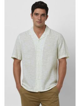 Peter England - Men Green Printed Regular Fit Casual Shirt