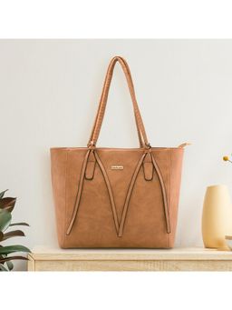 Fastrack - Women Brown Tote Bag Fits Upto 15" Laptop