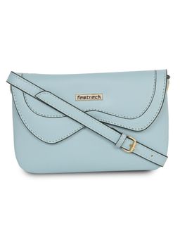 Fastrack - Blue Solid Sling Bag With Detachable Strap For Women