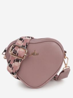 Yelloe - Pink Heart Shaped Sling Bag