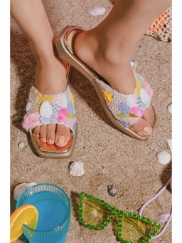 Anaar - White Islander Flat Sandals