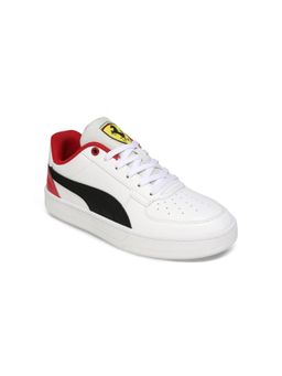 Puma - White Ferrari Caven 2.0 Kids' Stylish Motorsport Sneakers