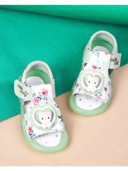 KATS - Slip-On Led Sandals with Velcro Fastening -Green