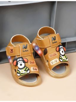 KATS - Slip-On Led Sandals with Velcro Fastening -Yellow