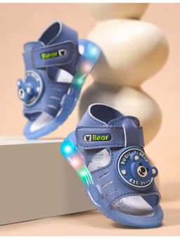 KATS - Slip-On Led Sandals with Velcro Fastening -Sky Blue