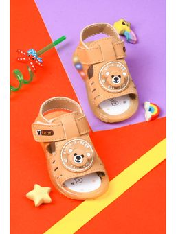 KATS - Slip-On Led Sandals with Velcro Fastening -Beige