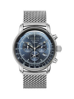 Zeppelin - 100 Years ED 1 Chronograph Date Analog Dial Color Blue Mens Watch-7680M3