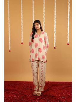 Rivaz Threads and Co - Fiza Wrinkle Chinon Chiffon Multi-Color Co-Ord Set