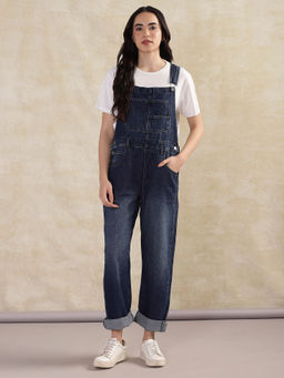 Free People - Ziggy Denim Overall Dungarees - Navy Blue