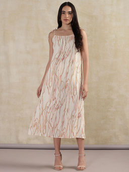 Soaked - Slkehlani Strap Midi Dress - Beige