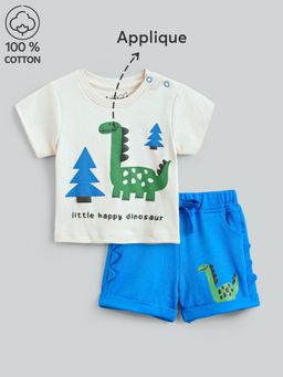Hopscotch - Dino Discovery Duo Cotton T-Shirt with Shorts Set