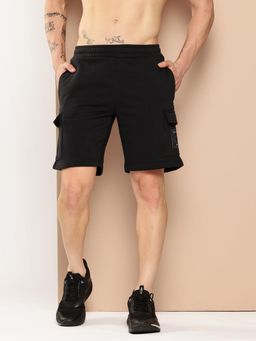 Alcis - Men Flow Fit Cargo Shorts - Black